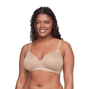 Warners Women's 38B Beige Super Soft Wireless Lightly Lined Comfort Bra A19-7